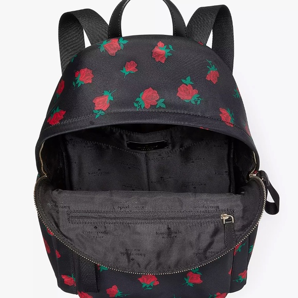 Kate Spade Rose Toss Print Medium Backpack+ Medium Wristlet NWT main image 7